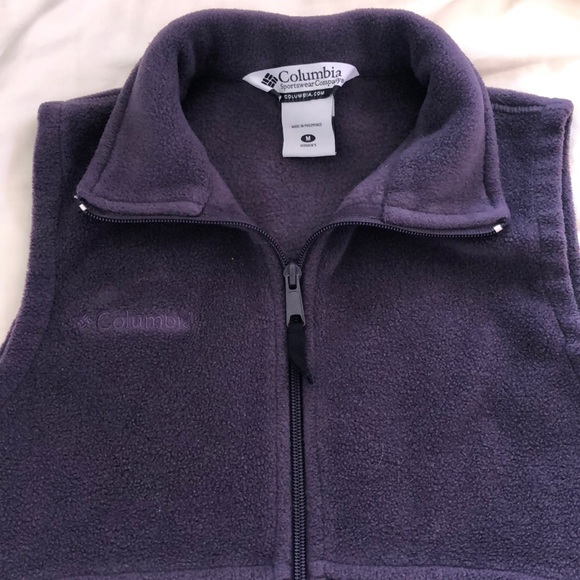 Medium Purple Columbia Fleece Vest Excellent Condition - Picture 1 of 4